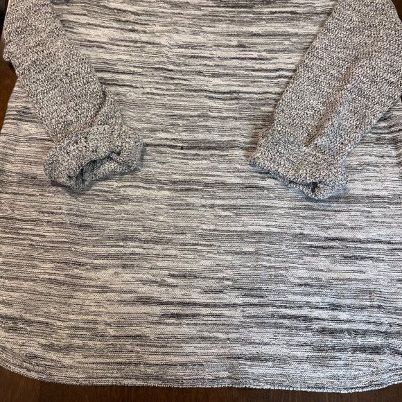 ZOZO Knit Sweater Top Women's Size XL‎ Gray High Low Hem Relaxed Lightweight - Picture 6 of 8